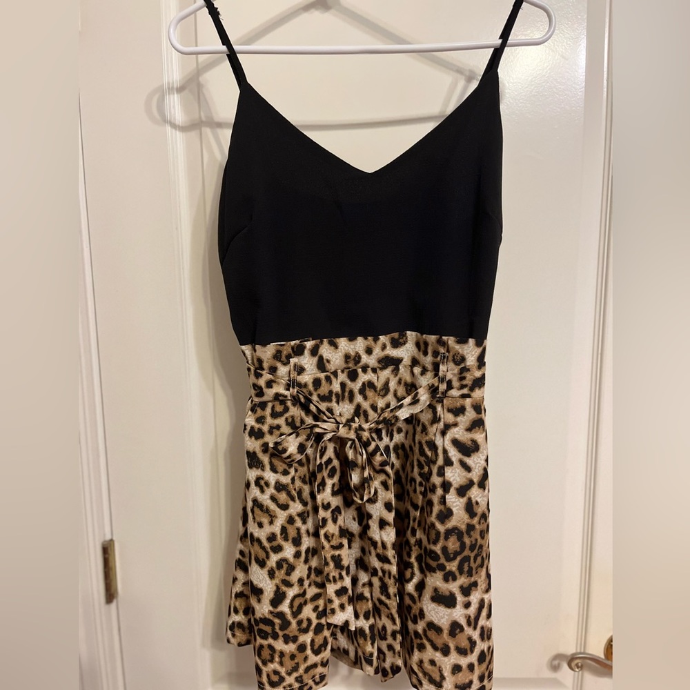 Leopard Print Romper